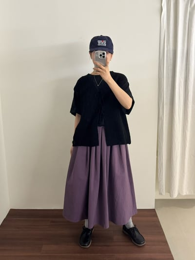 綁帶針織棉背心 26313014