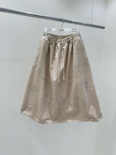 鬆緊腰拼接休閒裙 2060210