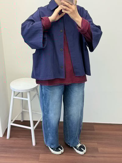 翻領大口袋質感衫 260127076