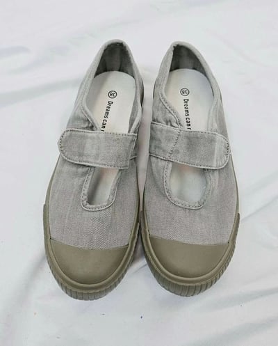 日系復古水洗帆布鞋 FE207015