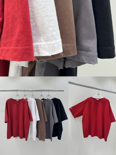 微刷破圓領上衣 26313106