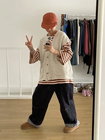 V領開釦背心 Y1026148