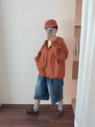 連帽抽繩防曬外 260409013