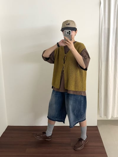 微刷破圓領上衣 26313103