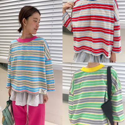 滾邊配色上衣 26306151