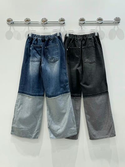 拼接丹寧褲 Ma2270710