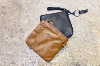 牛皮小方零錢包 d5444