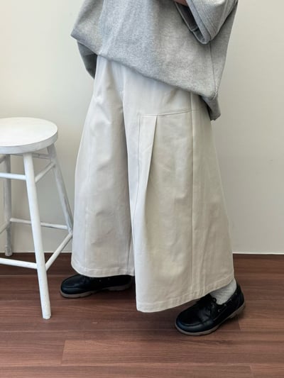 壓摺寬鬆質感褲 260127022