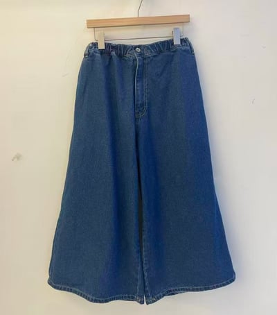 鬆緊腰寬鬆丹寧褲 26306148