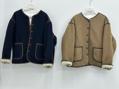 撞色毛呢外 260107141