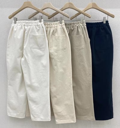 鬆緊棉質褲 B2375