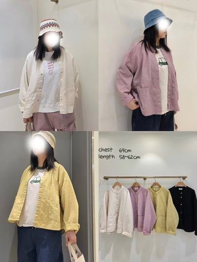 圓領棉麻外 26310041