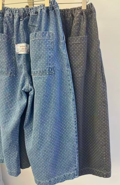 點點丹寧寬褲 26306044