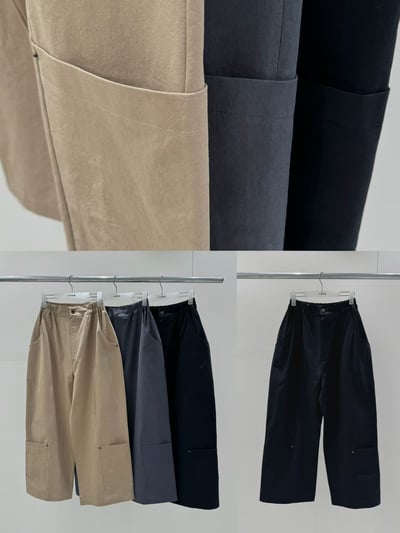 大口袋質感寬褲 260115023