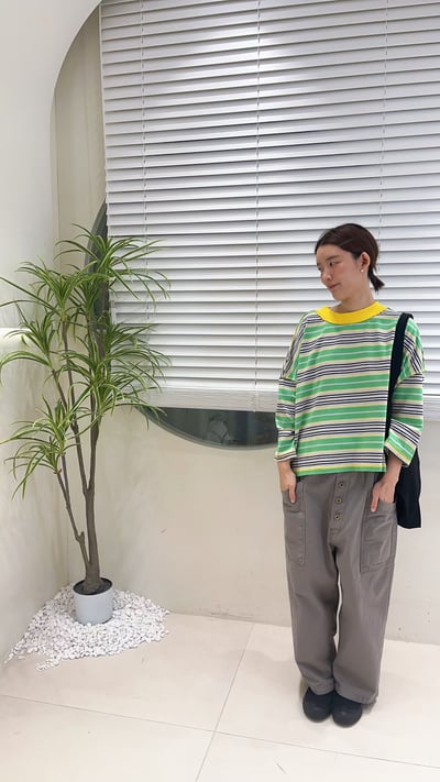 滾邊配色上衣 26306154