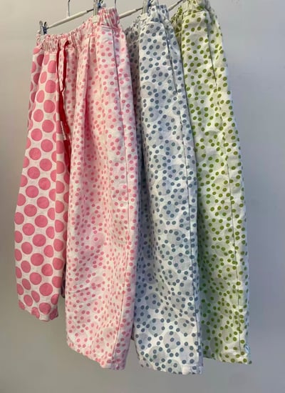 點點撞色褲 26306107