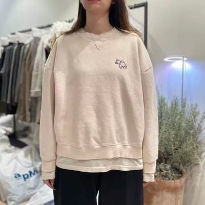 假兩件小熊刺繡大學踢 260107081