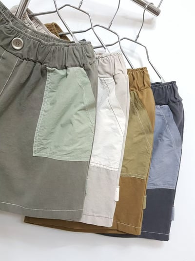 口袋配布短褲 260320063