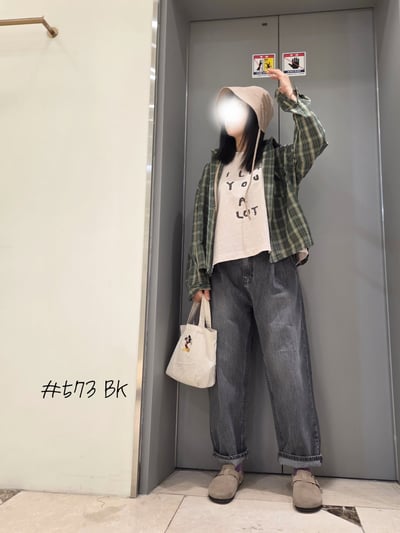 #573壓褶丹寧褲 26310142