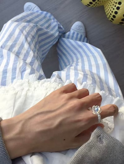 柔光珍珠編織戒指5