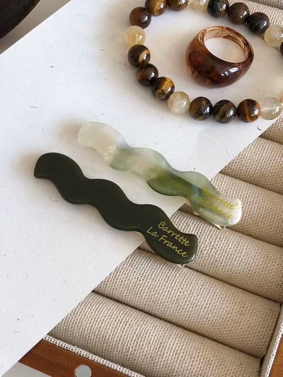 法式波紋質感髮夾3