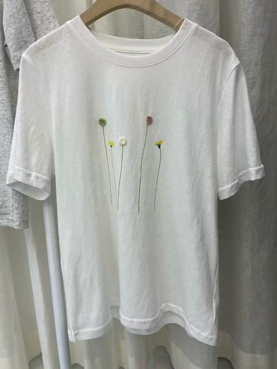 立體小花棉質上衣3