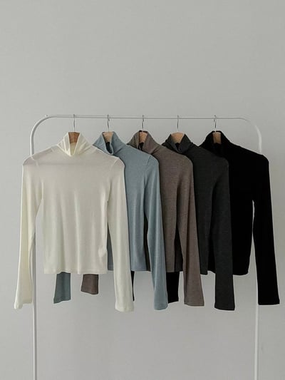 微透膚高領內搭上衣9