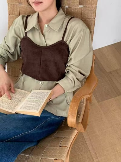 日常層次・綁帶襯衫7