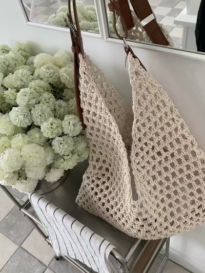 夏日編織感托特包6