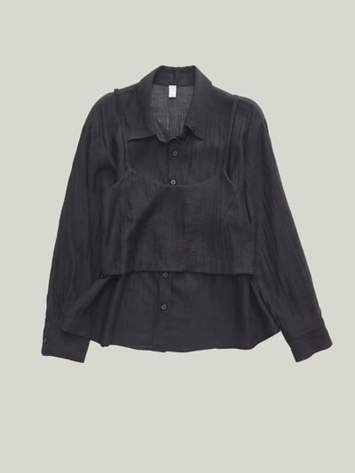 輕透疊穿感兩件式上衣11