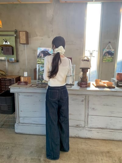 白色鏤空針織兩件套7