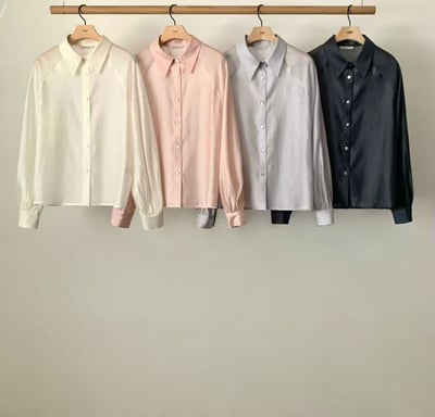 微光澤垂墜質感襯衫9