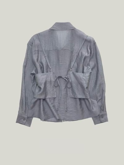 輕透疊穿感兩件式上衣10