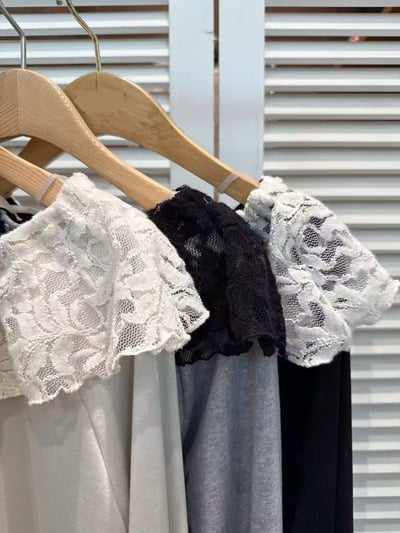 蕾絲拼接兩穿上衣11