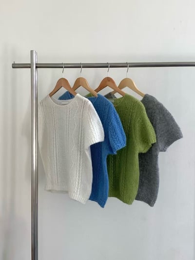 輕透針織短袖上衣13