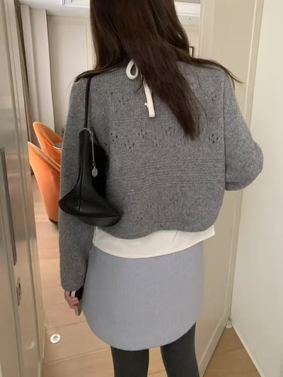 正反兩穿綁帶針織上衣9