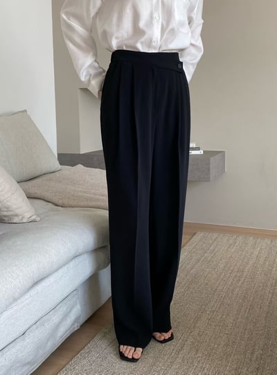 質感俐落綁帶西裝套裝(外套+長褲可拆售）12