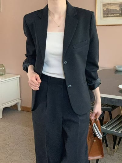 百搭細肩平口坑條背心10