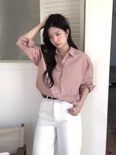 日常留白・柔光寬版襯衫3