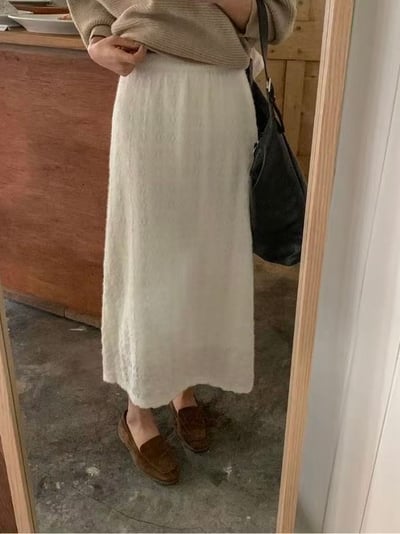 Quiet Mood・柔織針織長裙1