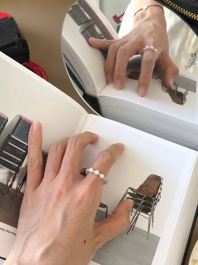柔光珍珠編織戒指6