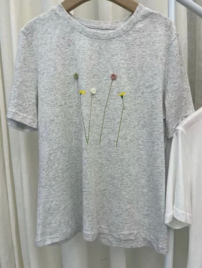 立體小花棉質上衣4