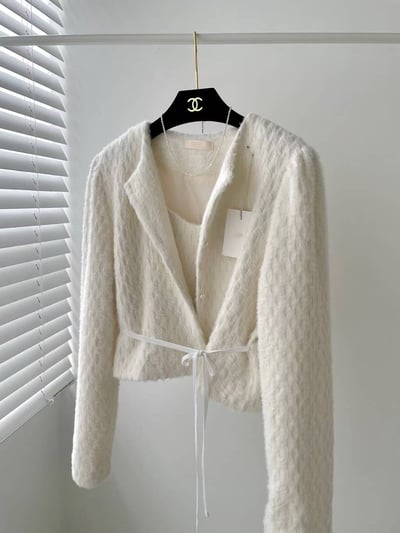 毛絨背心外套組4