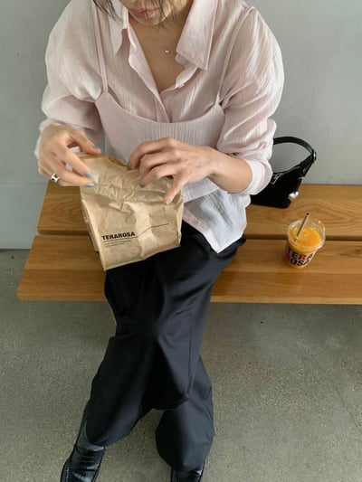 輕透疊穿感兩件式上衣4