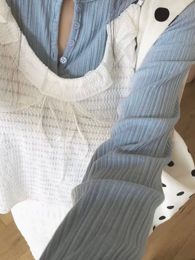 細肩抓皺綁帶背心4