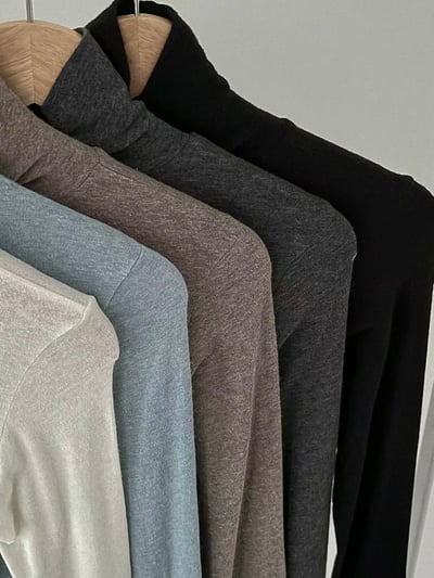 微透膚高領內搭上衣8