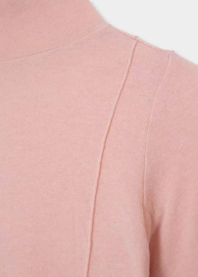 小荷葉高領柔棉上衣12