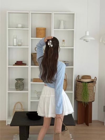 高腰層次蛋糕短裙5