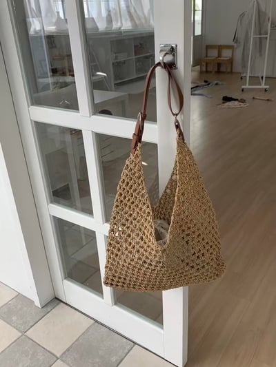 夏日編織感托特包2