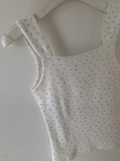 法式小碎花蕾絲滾邊背心5